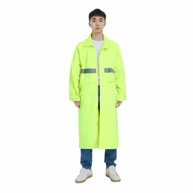 Áo mưa liền thân 2 lớp phản quang